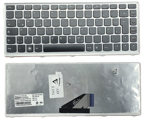 Tastatur schwarz silber - de-tastatur, schwarz.