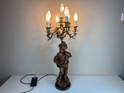 Antike tischlampe figur lampe - antike, tischlampe/figur-lampe