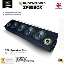 Phoenix Gold ZP65BOX 1700W 4 x 6,5" Mid-Bass Lautsprecher Gehäuse + 2 Hochtöner