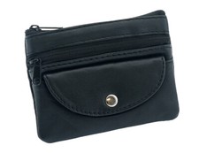 - Schlüsseltasche Börse Geldbörse Reißverschluss-Etui Schlüsselmappe LEDER ST101