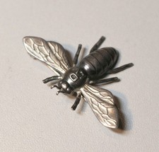 835 Silber Vintage Brosche Biene Greifen Kunst DLV