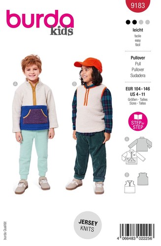 Schnittmuster kinderpullover - schnittmuster,