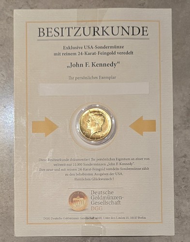 Dgg john kennedy münze - dgg, kennedy"