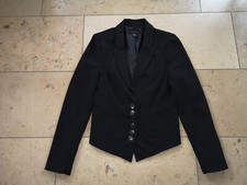 kurz Blazer Sakko Jacke Bolero elegant Hochzeit schwarz Amisu New Yorker Gr. 38