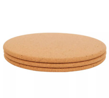 3x Topfuntersetzer Kork Untersetzer Pfannenuntersetzer rund ca. Ø 19,5 cm x 1 cm