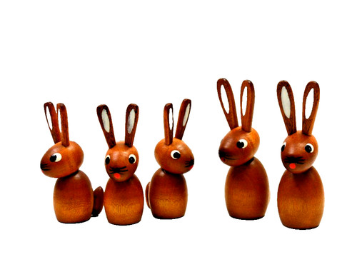 Alte osterhasen figur familie - alte,