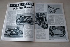 Motorrad 20/1970 Zündapp KS 125 Sport mit 15PS in einer ersten Vorstellung auf 3