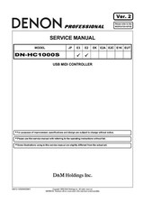 Service Manual-Anleitung für Denon DN-H1000 S 