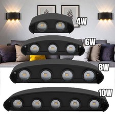 1-20er LED Wandleuchte Außen Innen Wandlampe Up Down Flur Strahler Licht 4W-10W