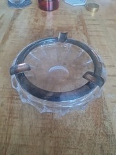 Aschenbecher Kristall Silber