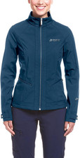Maier Sports Damen Softshelljacke Regenjacke Borosa Outdoorjacke, Blau, 40