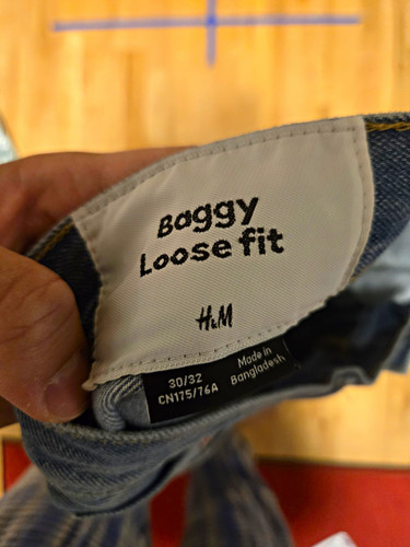 Baggy loose fit herren - baggy,