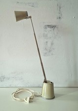 70er LAMPETTE Reise Tischleuchte Teleskoplampe Mid Century Lampe