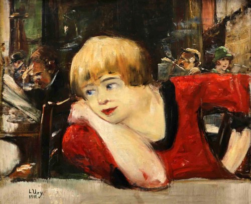 Lesser ury café frau in - lesser,
