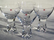 SET 4 (!) Sektschalen IITTALA Finnland "Tapio" DESIGN Tapio WIRKKALA Sektgläser