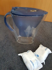 BRITA Marella Wasserfilter-Kanne Filterkartusche - Blau + 2 Filterkartuschen