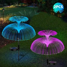 2x LED Solarleuchte Feuerwerk