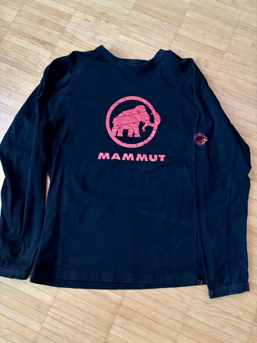 Mammut longshirt schwarz - mammut, l