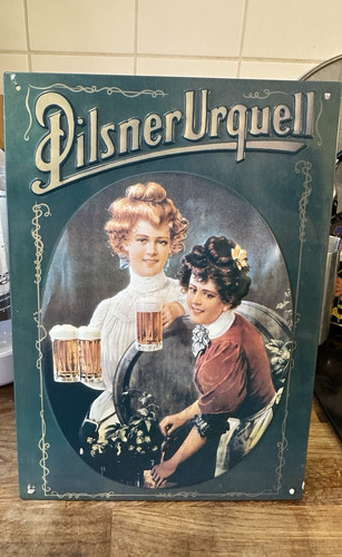 Pilsner urquell blechschild - pilsner,