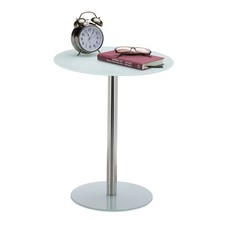 Beistelltisch glas rund lounge - beistelltisch,