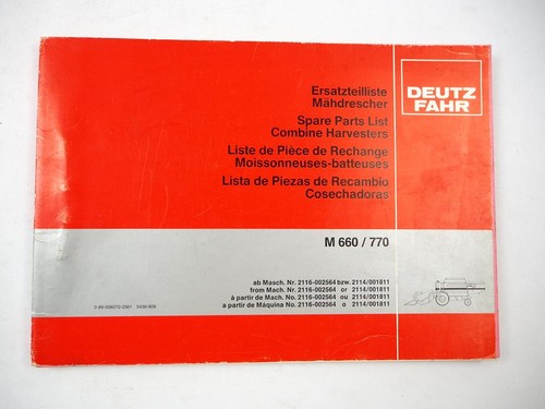 Original deutz fahr m660 - fahr, m770