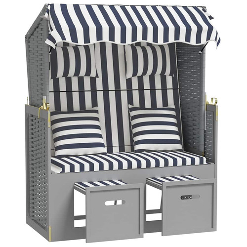 Strandkorb mit kissen poly - mit,