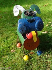 Pflanzschale Hund im außergewöhnlichem Look aus Recyceltem Metall