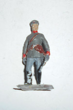vollplastische milit. Zinnfigur, ca. 6 cm hoch, bemalt, Offizier WK 1