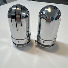 Heizkörperventile x 2 verchromt Thermostat Frostschutz neu unbenutzt