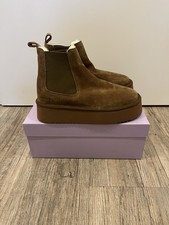 Boots aus weichem Wildleder Cognac gr. 37