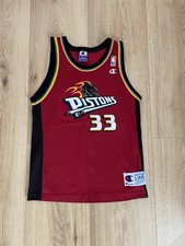 NBA Detroit Pistons Vintage Jersey Trikot Champion Grant Hill Gr. L Youth Kinder