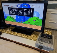 Super Nintendo mit Controller / SFC Flashmaster Modul mit Spiele / SNES / SFC
