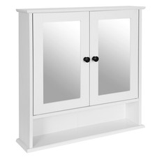 Spiegelschrank - weiß -