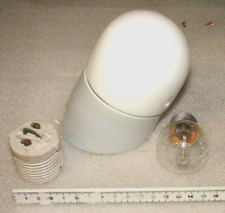 SCHRÄGSOCKEL    KELLERLAMPE  VINTAGE   INDUSTRIE   LOFT    GLASKOLBENLAMPE