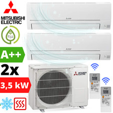 Mitsubishi Multisplit Klimaanlage 2x MSZ-HR35VF 3,5 kW + MXZ-2HA50VF Klimagerät
