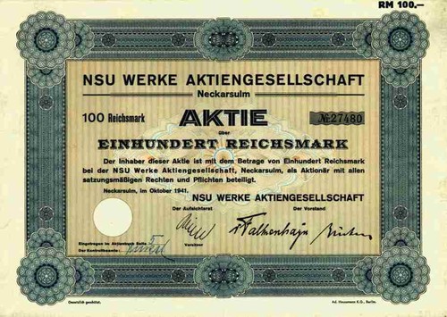 Nsu werke neckarsulm 1941 - neckarsulm,