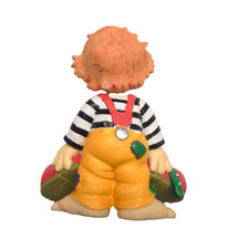 Clown Dekofigur Keramik 17 x