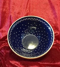 Alt Bürgeler Blau-weiß Keramik Schüssel Groß h 12 cm, d 27 cm, ca. 3000ml