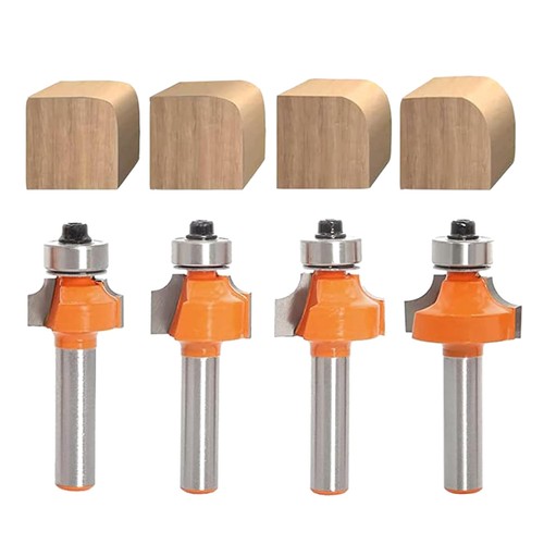 Abrundfräser set 8mm schaft - set,