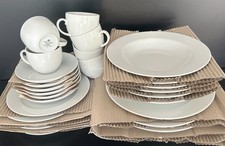 Seltmann Weiden Rondo Liane weiß Kombiservice 30-teilig Geschirr Kaffeeservice