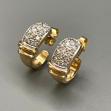 HALBCREOLEN AUS 585/-GOLD  MIT