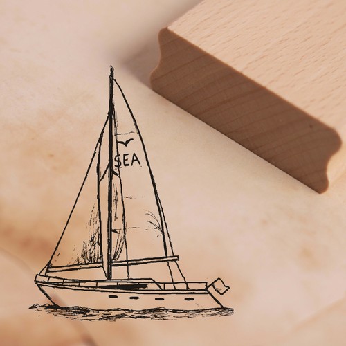 Stempel segelboot maritim sea - segelboot,