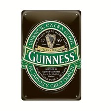 Blechschild Guinness Werbung 20x30cm Retro Vintage TE156