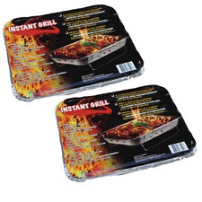 2x Premium BBQ Einweggrill to