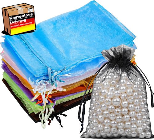 Stück bunte organza beutel - organza,
