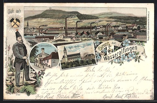 Lithographie wasseralfingen - lithographie,