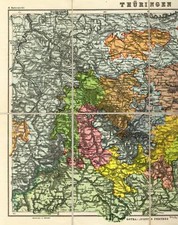 Karte Thüringen, Maßstab 1 