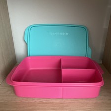 Tupperware Lunchbox Dose Brotdose Trennung Rosa/Türkis 1 L Neu