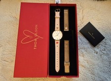 Thom Olson Damenarmbanduhr 38 mm Rosegold Mit Charms Und Wechselarmband