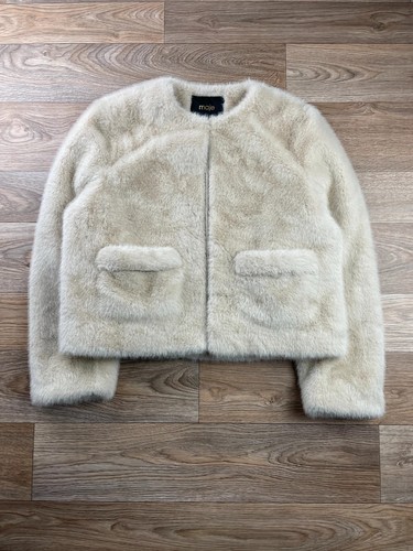 Maje kunstfell jacke creme - maje,